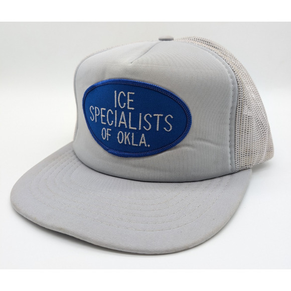 Vintage ICE SPECIALISTS of Oklahoma Snapback Trucker Hat Cap - Picture 1 of 7